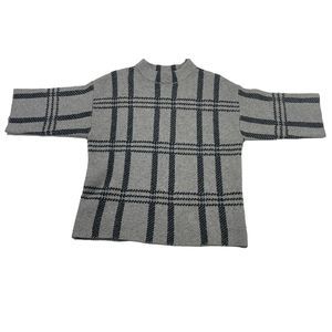 Women's Belldini Silver & Black 3/4 Sleeve Soft Sweater Size‎ Small